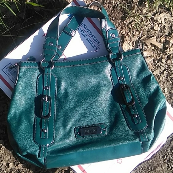 Relic By Fossil Handbag Purse Tote TEAL Green - Picture 3 of 8